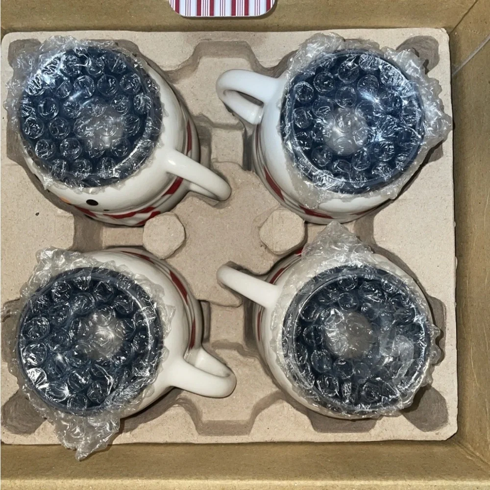 Williams Sonoma Red Hot Chocolate Mug Set with Frother